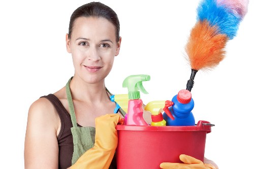 Deep cleaning team in Ilford using protective equipment during a safe cleaning service