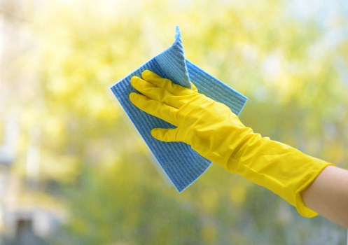 Domestic cleaner preparing a tidy home in Ilford