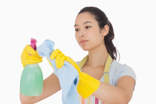 Carpet cleaner working in an Ilford office or commercial space